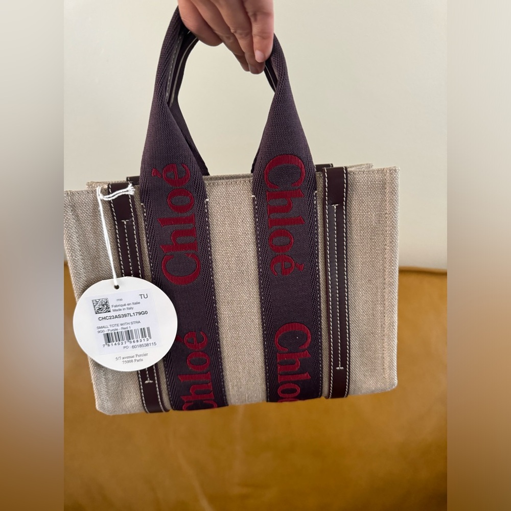 Small Woody Tote Bag In Purple,red